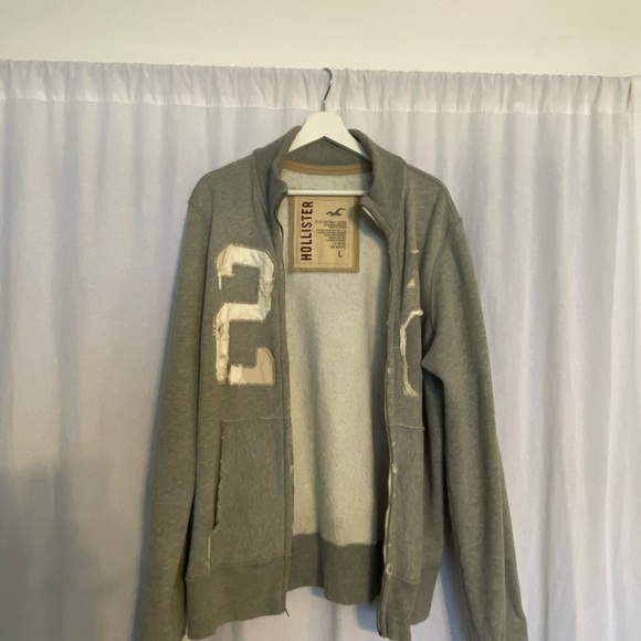 Hollister men’s jacket zipper front distressed - Picture 5 of 5